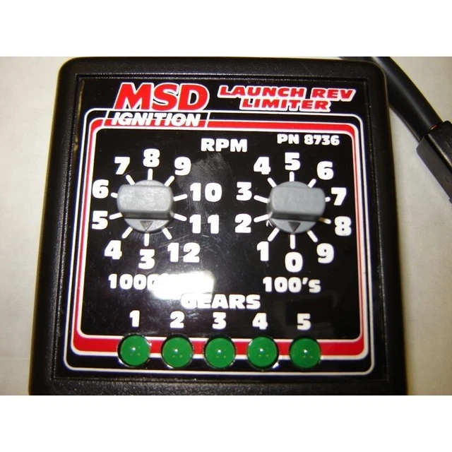 MSD Ignition 8736 Limitatore di giri di lancio regolare giri/min in 5 marce! erano £155 AFFARE!