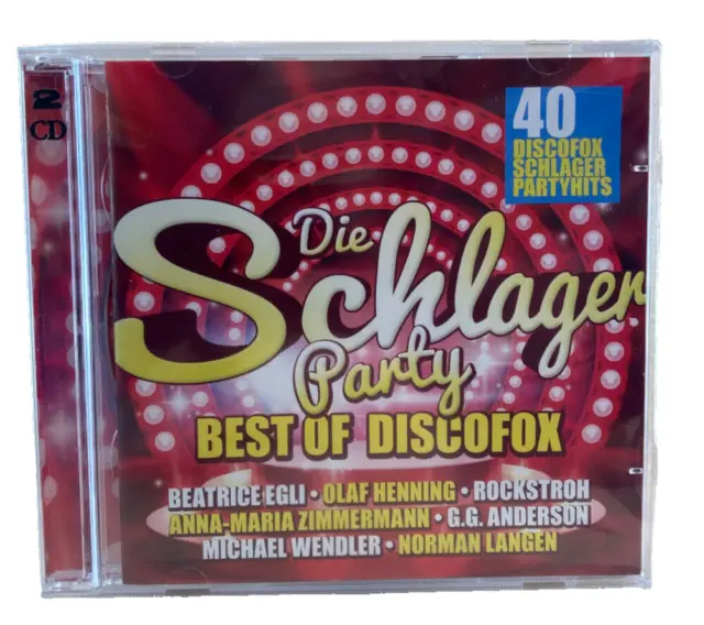 DIE SCHLAGER PARTY - Best Of Discofox 2-CD Album 40 Titel Schlagermusik