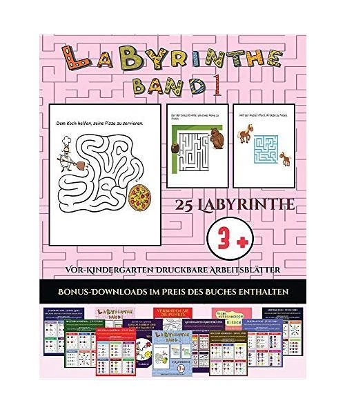 VOR-KINDERGARTEN DRUCKBARE ARBEITSBLÄTTER (Labyrinthe - Band 1): 25