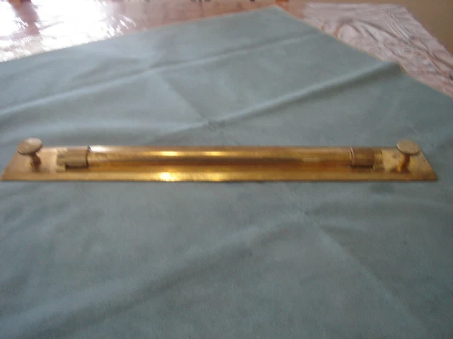 Brass Rolling Ruler, U.W.W. Makers Birmingham, Navigation, Engineering, 18" L Brass Rolling Ruler, U.W.W. Makers Birmingham, Navigation, Engineering, 18" L