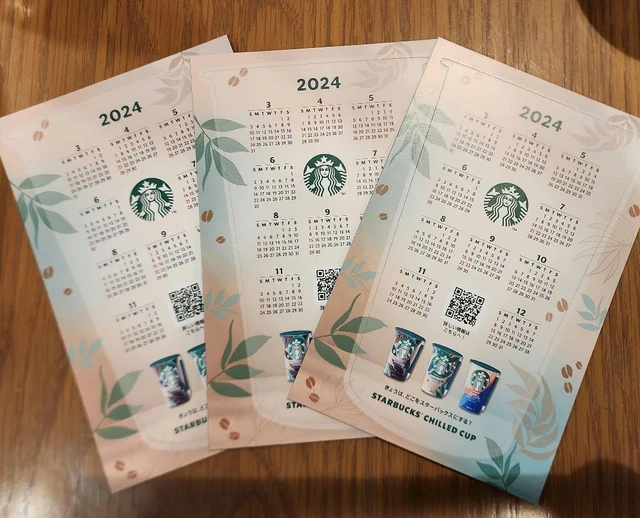 STARBUCKS 2024 CALENDAR 38.90 PicClick