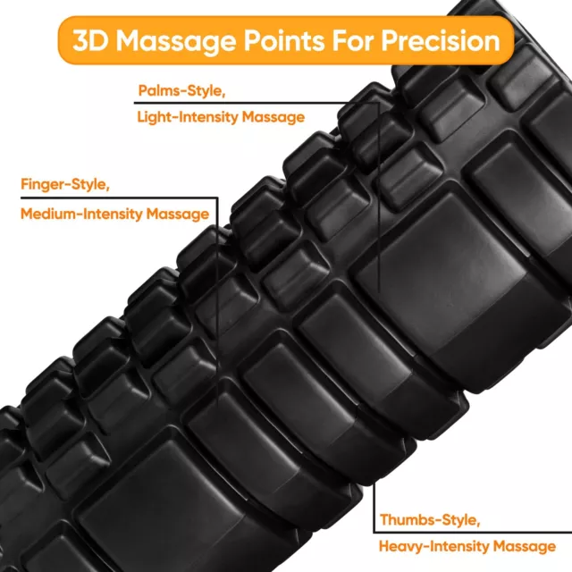 Trigger Point 30cm Foam Roller Muscle Tissue Massage Yoga Fitness Pain Relief 2