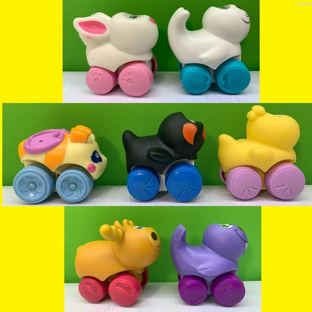 LOT OF 7 Playskool Wheel Pals Animal Cars 2009/2010 assorted Hasbro ...