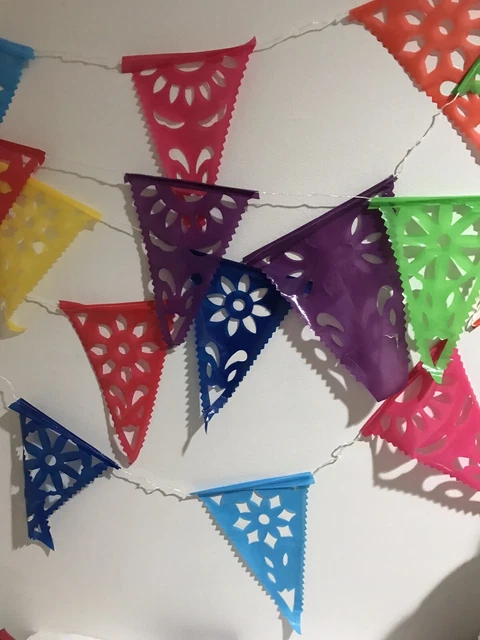Fiesta Mexicaine Thème Cinco De Mayo 4 Bannières De Fête Mexicaines Papel Picado - Guirlande Dia De Los Muertos - Décoration Colorée Pour Anniversaire, Cinco De Mayo La Fiesta De Los Muertos