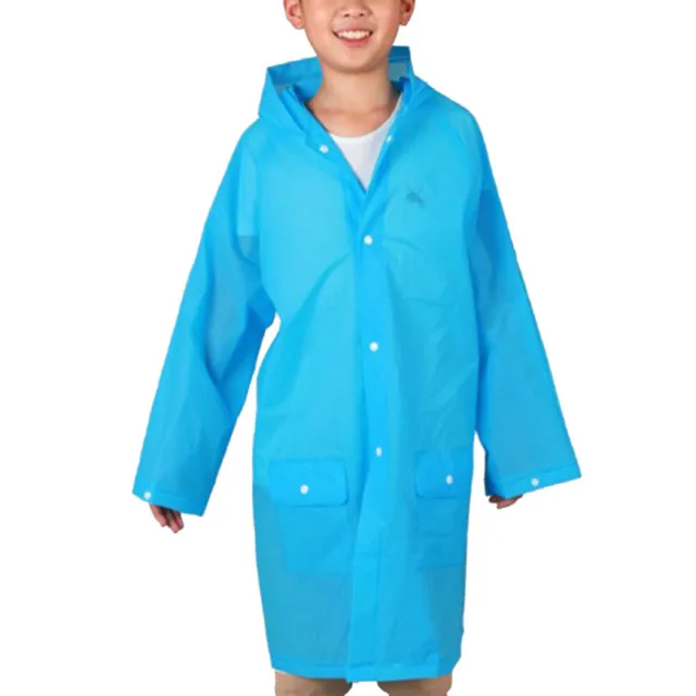 Kids Rain Coat with Hood Hooded Poncho Waterproof Jacket Raincoat