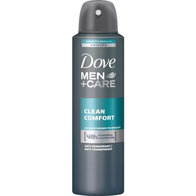 Dove Hommes + Soin Déodorant 150ml Anti-transpirant Spray pour Corps Protection