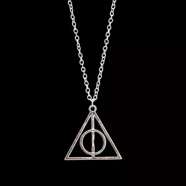 Collana Harry Potter con Catena ciondolo Argento DONI DELLA MORTE da Uomo Donna