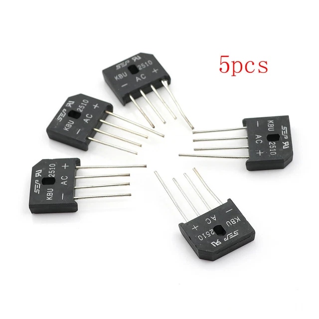 5pcs 25A 1000V Rectifier del ponte a diodi KBU2510  ba