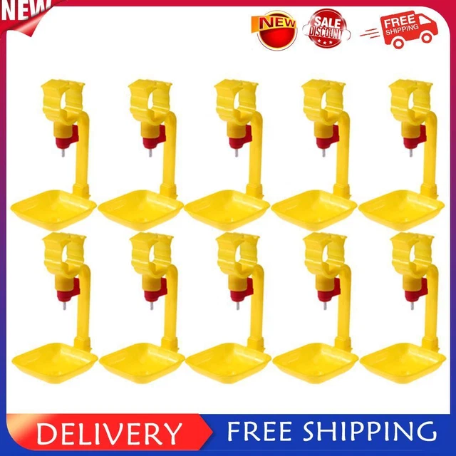 10pcs Bauernhof Tiere automatische Vogel Coop Futtermittel Geflügel Huhn Geflüge