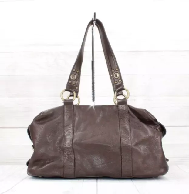 Hobo International Womens Brown Pebbled Leather Purse Hobo Shoulder Bag