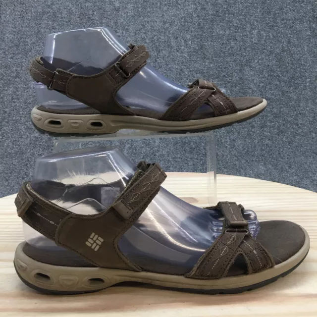 Columbia Sport Sandals Womens 9 Kyra Vent II Brown Leather Ankle Strap BL4493-25