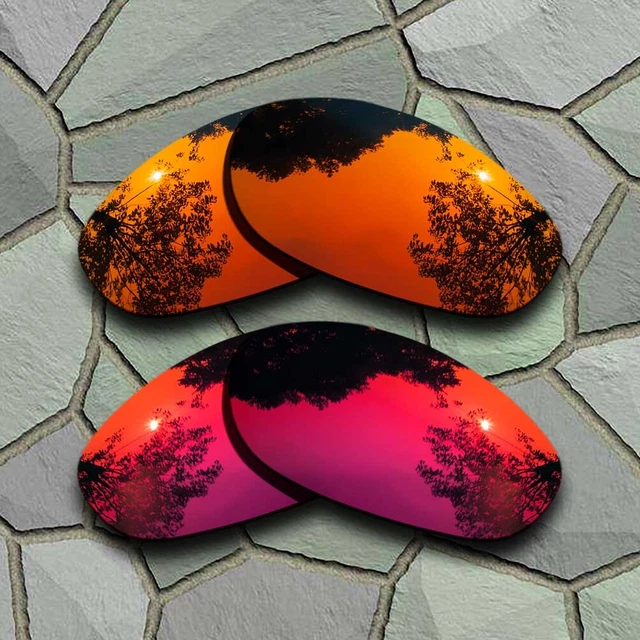 US Red Orange&Violet Red Polarized Lenses Replacement For-Oakley Monster Dog