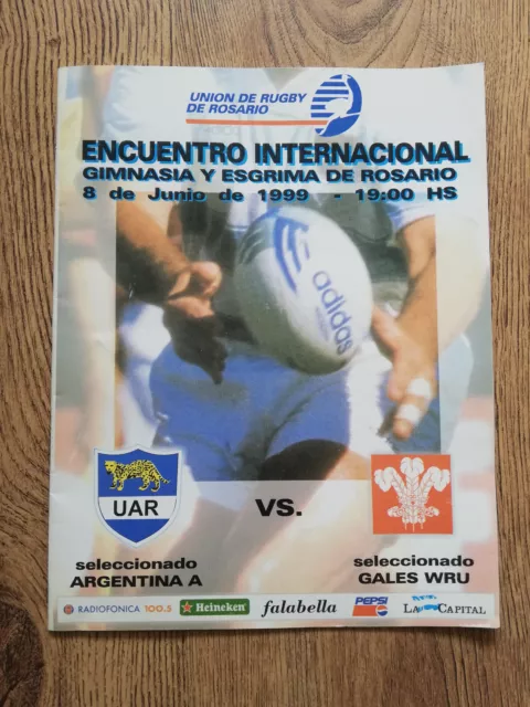 Argentina A v Wales June 1999 Rugby Programme