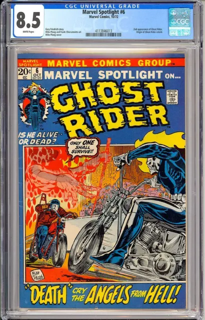 Marvel Spotlight #6 High Grade 2nd App. Ghost Rider Origin Comic 1972 CGC 8.5