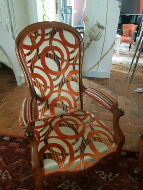 Paire de fauteuils Voltaire anciens 2