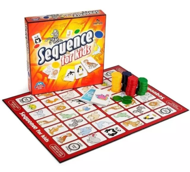 SEQUENCE FOR KIDS! Board Games Age 3-6 $14.76 - PicClick AU