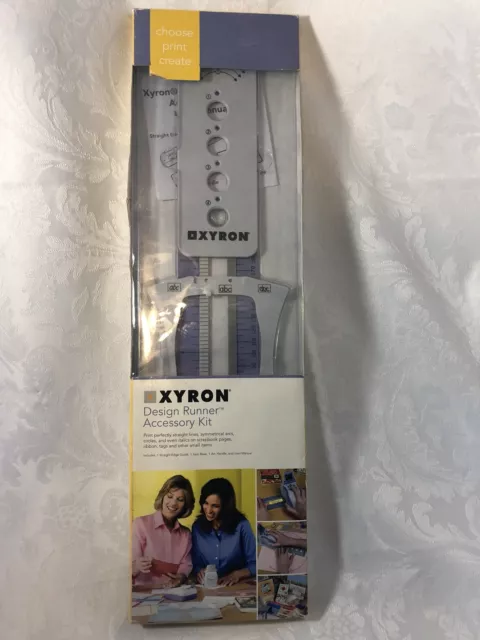 Xyron Design Runner Accessory Kit Scrapbook Craft Straight Edge  48341