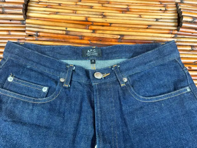 APC Jeans Mens Blue Petit New Standard Selvedge Denim Red Line 29x31 NWOT