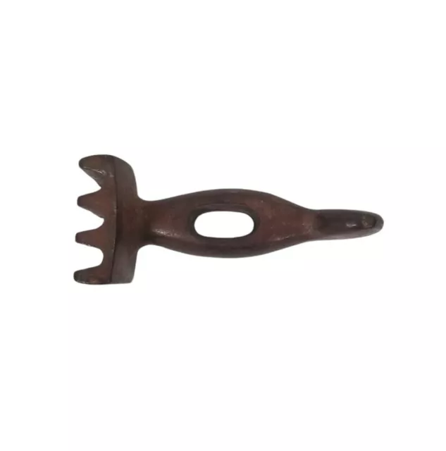 Vintage Primitive Cast Iron Double-End Meat Pounder/Tenderizer For Wood Handle