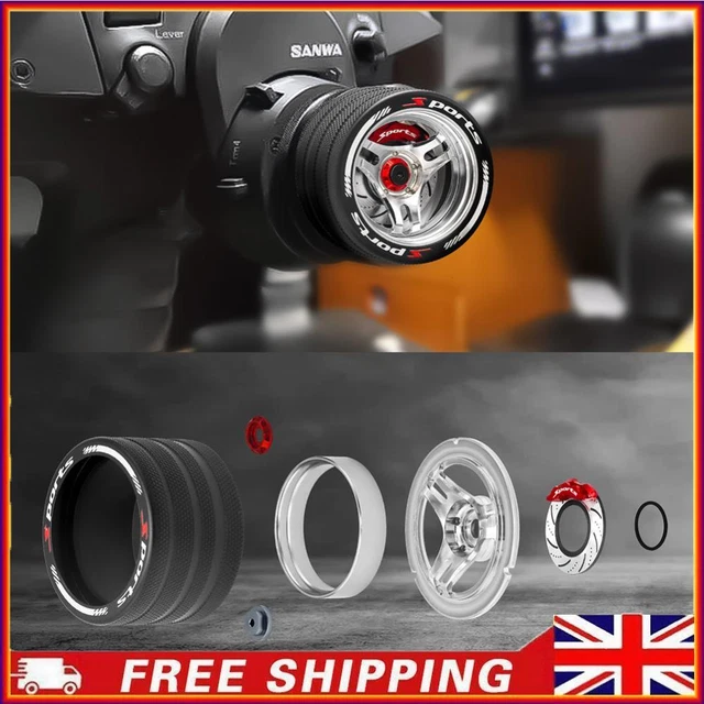 ALUMINUM RC HAND Wheel Remote Control Steering Wheel for SANWA MT4/MT5 ...