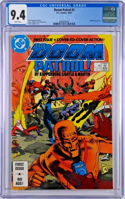 Doom Patrol #1 CGC 9.4 (Oct 1987, DC) Kupperberg, Steve Lightle Wraparound Cover