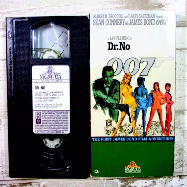 JAMES BOND 007 Dr. No VHS Tape 1995 Sean Connery $9.00 - PicClick