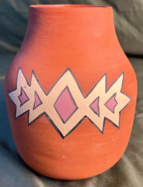 Vintage Signed Toehay Native American Indian Art Pottery Vase Kiowa Apache Pot