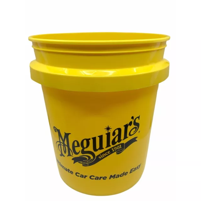 Meguiar's´S Lavage 5 Gallons Jaune Avec Liquide Éléments Dirtnet Jaune Utiliser 2