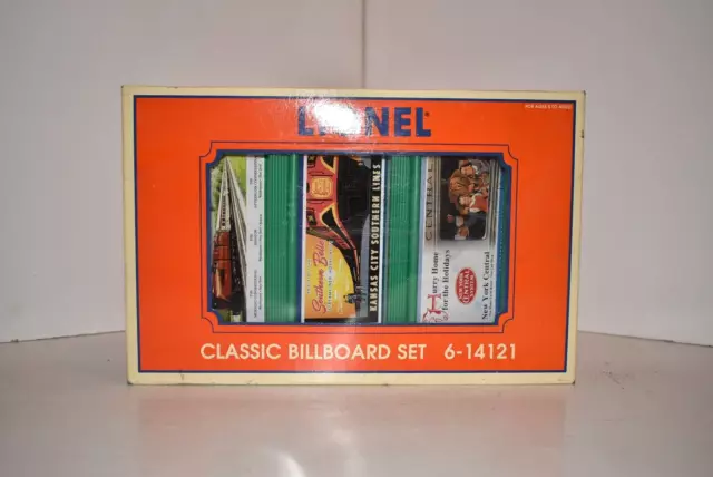 Lionel Classic Billboard Set of 3 6-14121 New Model Railroad Layout Scenery