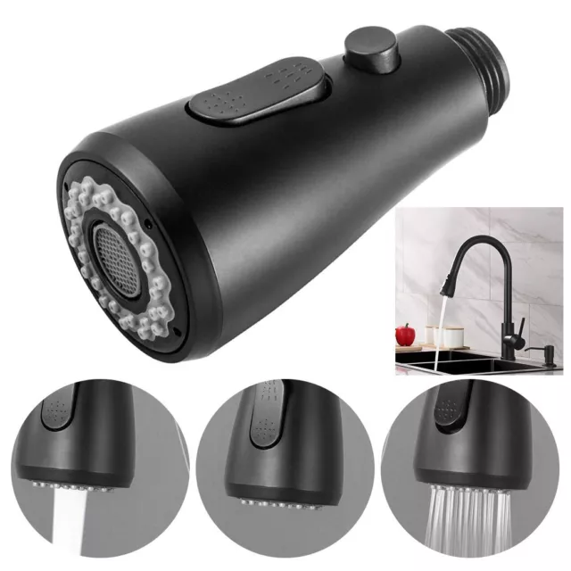 Black Shower Fitting Spray Head Replacement for Kitchen Practical and Durable