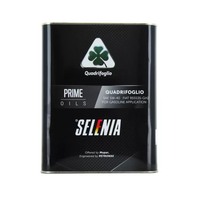 2 Lt Olio Motore Selenia Quadrifoglio 5W40 100% Sintetico Acea C3 FIAT 9.55535GH