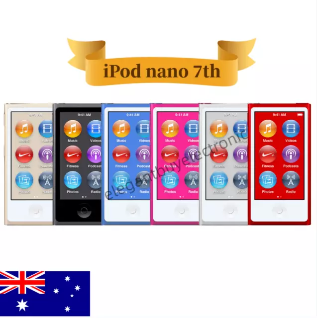 NEW Apple iPod Nano 7th 8th Generation  16GB  MP3-ALL COLORS-Boy Girl Gift🎁