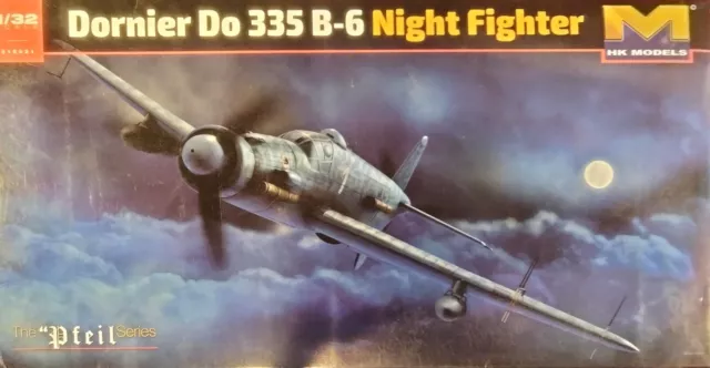 HK Models 1:32 Dornier Do 335B-6 Night Fighter Model Kit #01E21 *SEALED IN BAGS*