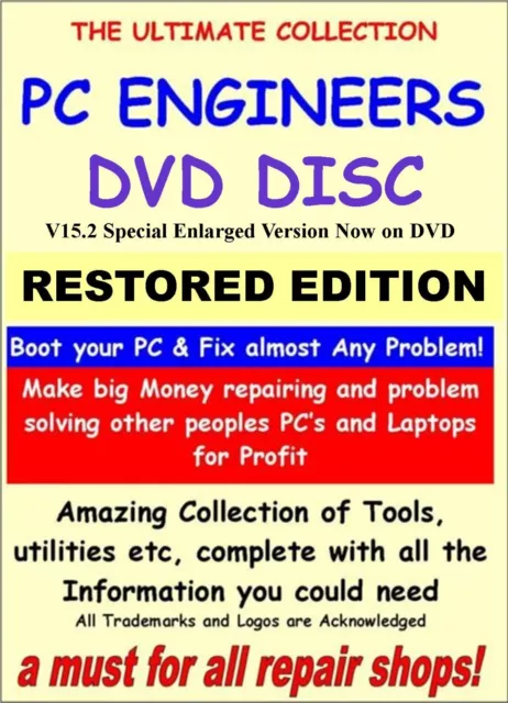 PC & Laptop Computer Engineers Boot Disc Repair Tools Fix Problems Restored A