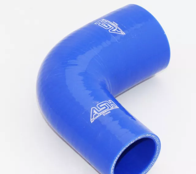 90° Gradi,Manicotto Silicone,Reduzierungsbogen,22mm>19mm,Tubo IN Silicone - Blu