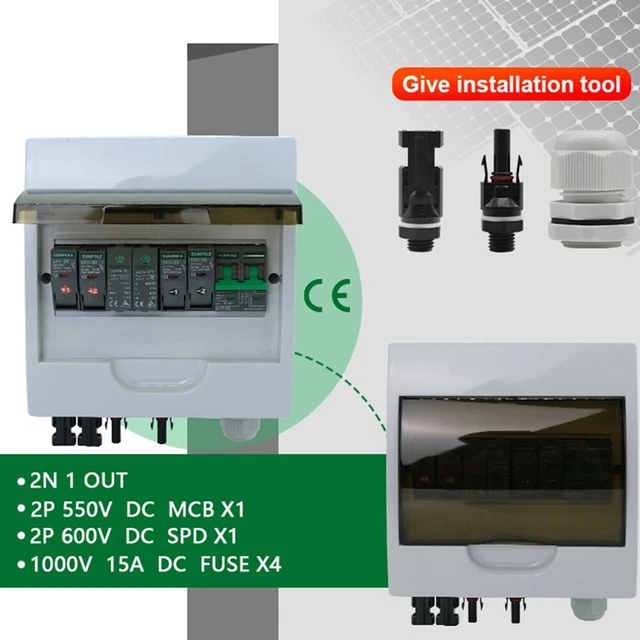 PV Combinateur Boite Lightning Protection Extérieur Haute Qualité Long-Distance