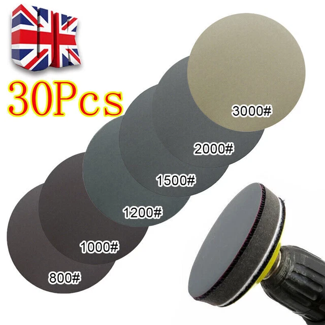 5 Inch Sanding Discs, 40 Grit Assorted Grit 125mm Sanding Discs - Hook ...