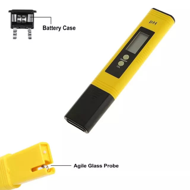 PH Meter LCD Digital Electric Tester Pen Water Hydroponics Test Kit Aquarium  UK 3