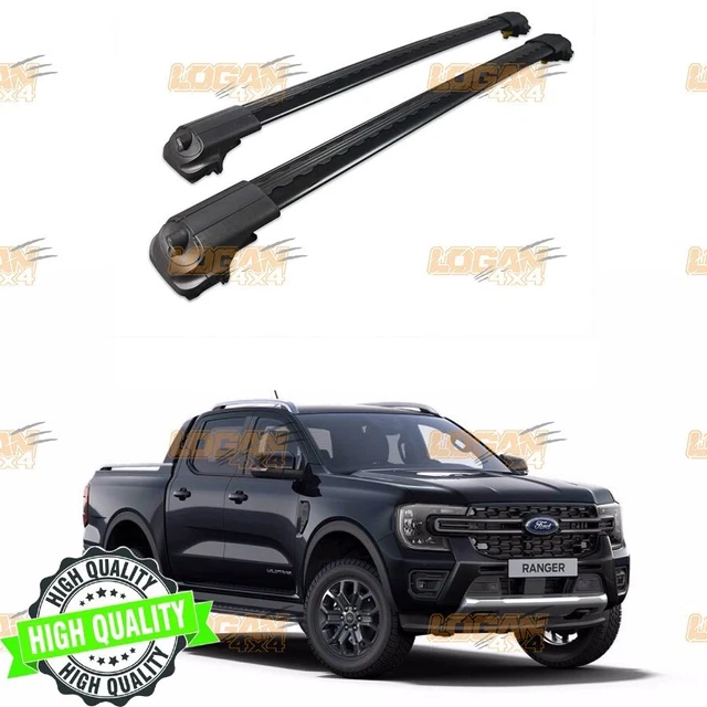 Embut De Galerie De Toit Pour Ford Ranger T6 T7 - Pièce De Rechange Avant Gauche Noir (référence OEM 2155183-A)