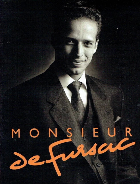 publicité Advertising  1222  1989  Monsieur de Fursac  pret  à porter homme