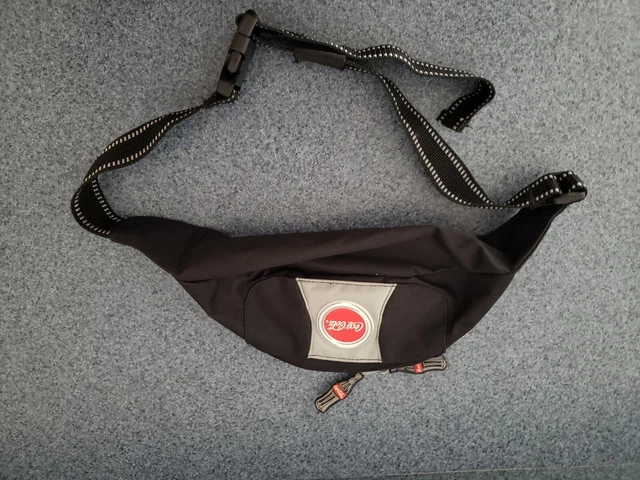 BB Vintage Coca Cola Fanny Pack red gray and White Medium  Zip Closure