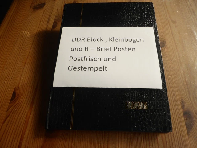 DDR BLOCK UND Kleinb gen Posten Mit R Briefe Postfrisch Und Gestempelt ddr-block-und-kleinb-gen-posten-mit-r-briefe-postfrisch-und-gestempelt