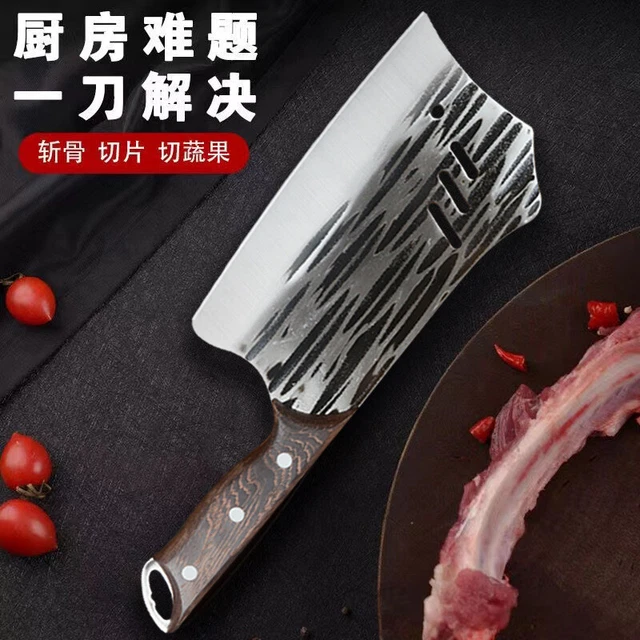 Cuchillo de chef cocina cuchillos de corte carnicero cortar carne cuchilla acero inoxidable