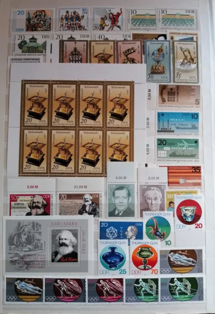 Sammlungsauflösung, DDR, Lot aus Jahrgang 1983 postfrisch(1)