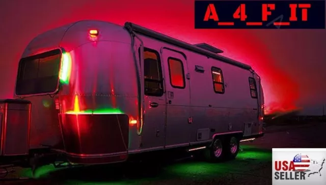 RV LED Awning Light Set w/ IR 44 key Remote control RGB 17' 5050 Waterproof