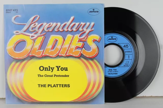 THE PLATTERS  Only You / The Great Pretender  MERCURY RECORDS  Vinyl Single 7"