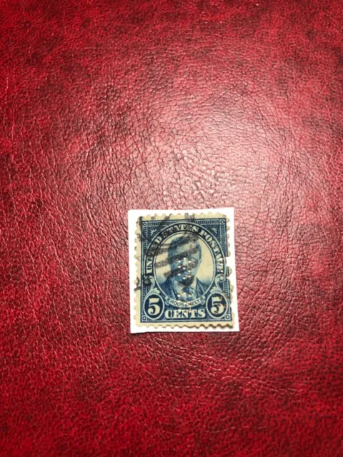 Theodore Roosevelt blue 5c stamp