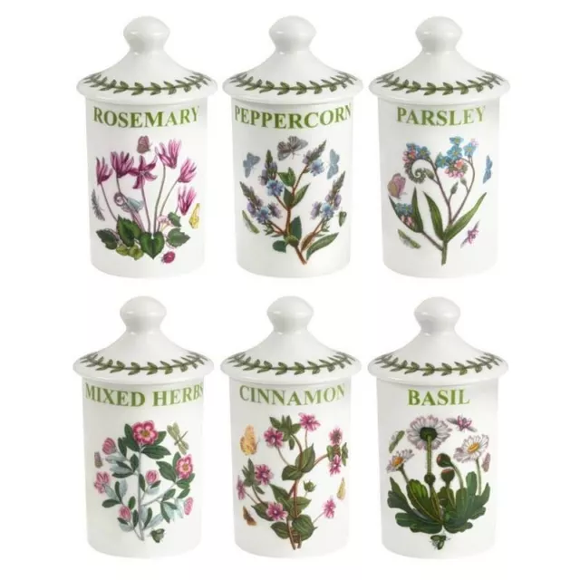 Portmeirion Botanic Garden - Herb Spice Jar Set of 6