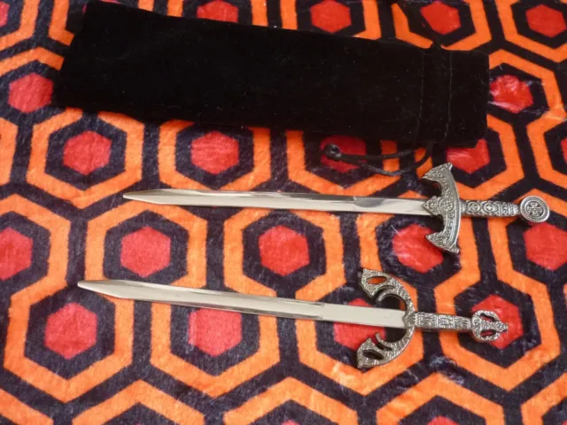 bam box letter openers sword bundle highlander movie replica 6 inch in velvet