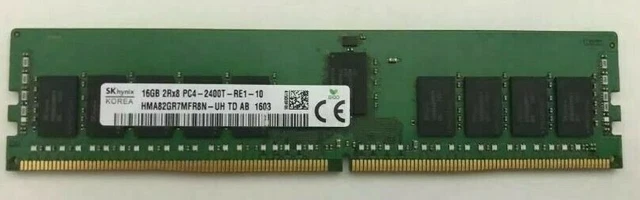 Dell 16GB DDR4 Server Memory – 2Rx8 PC4-2400T, ECC, For R630 R730 (SNPHNDJ7C)